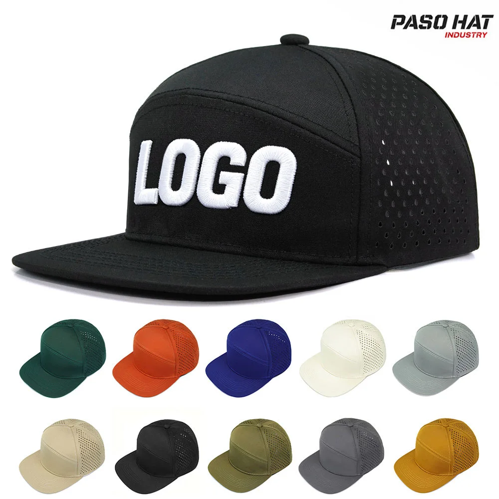 Custom Laser Cut Flat Brim Snapback Cap with Logo OEM ODM Manufacturer
