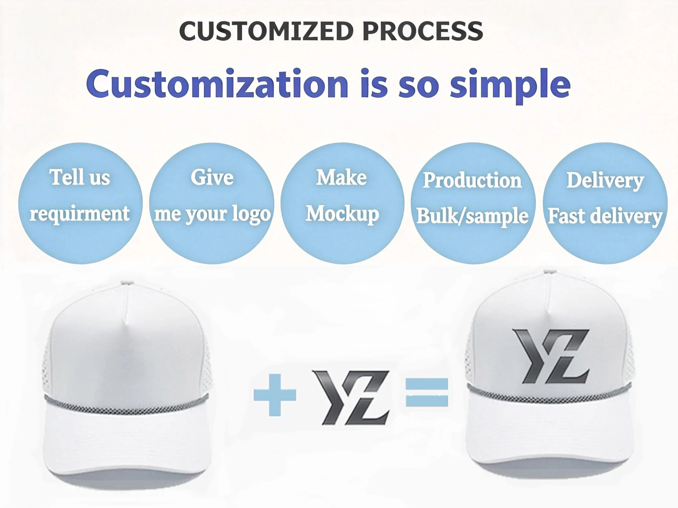 Custom Nylon Golf Cap with Embroidery Logo 5 Panel Sports Hat OEM ODM Manufacturer