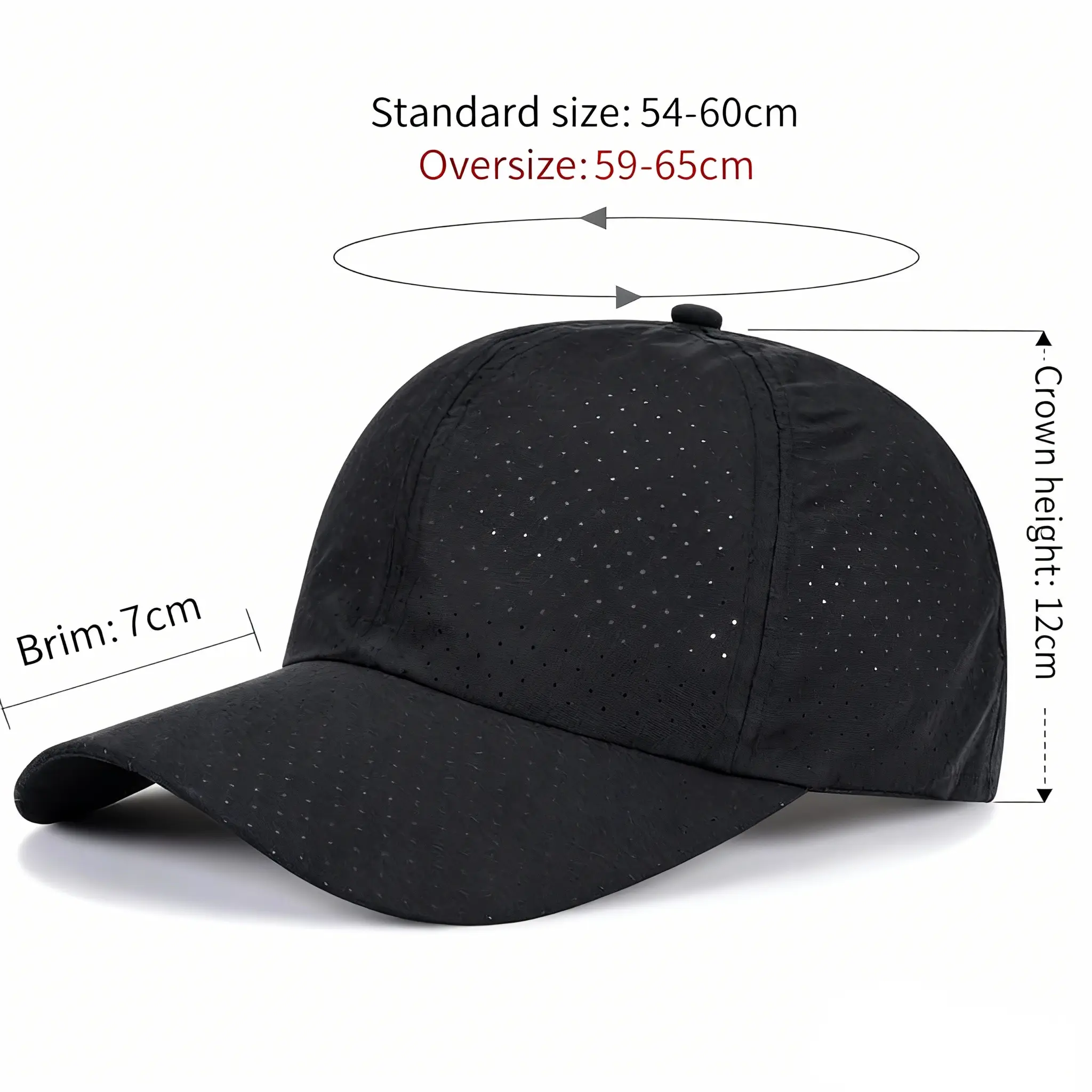 Custom Polyester Mesh Baseball Cap with Logo 6 Panel Curved Brim Sports Hat OEM ODM Manufacturer
