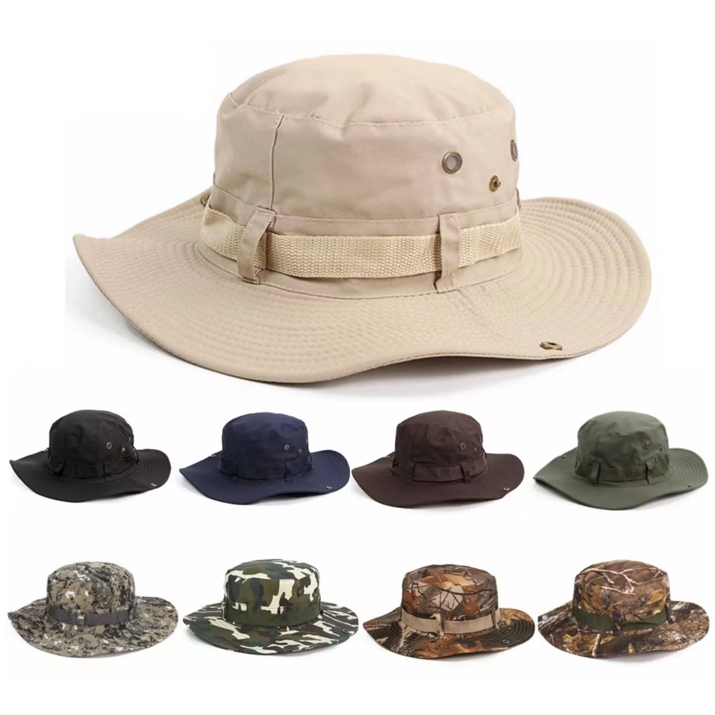 Custom Tactical Boonie Hat with Embroidered Logo OEM ODM Outdoor Bucket Hat Manufacturer
