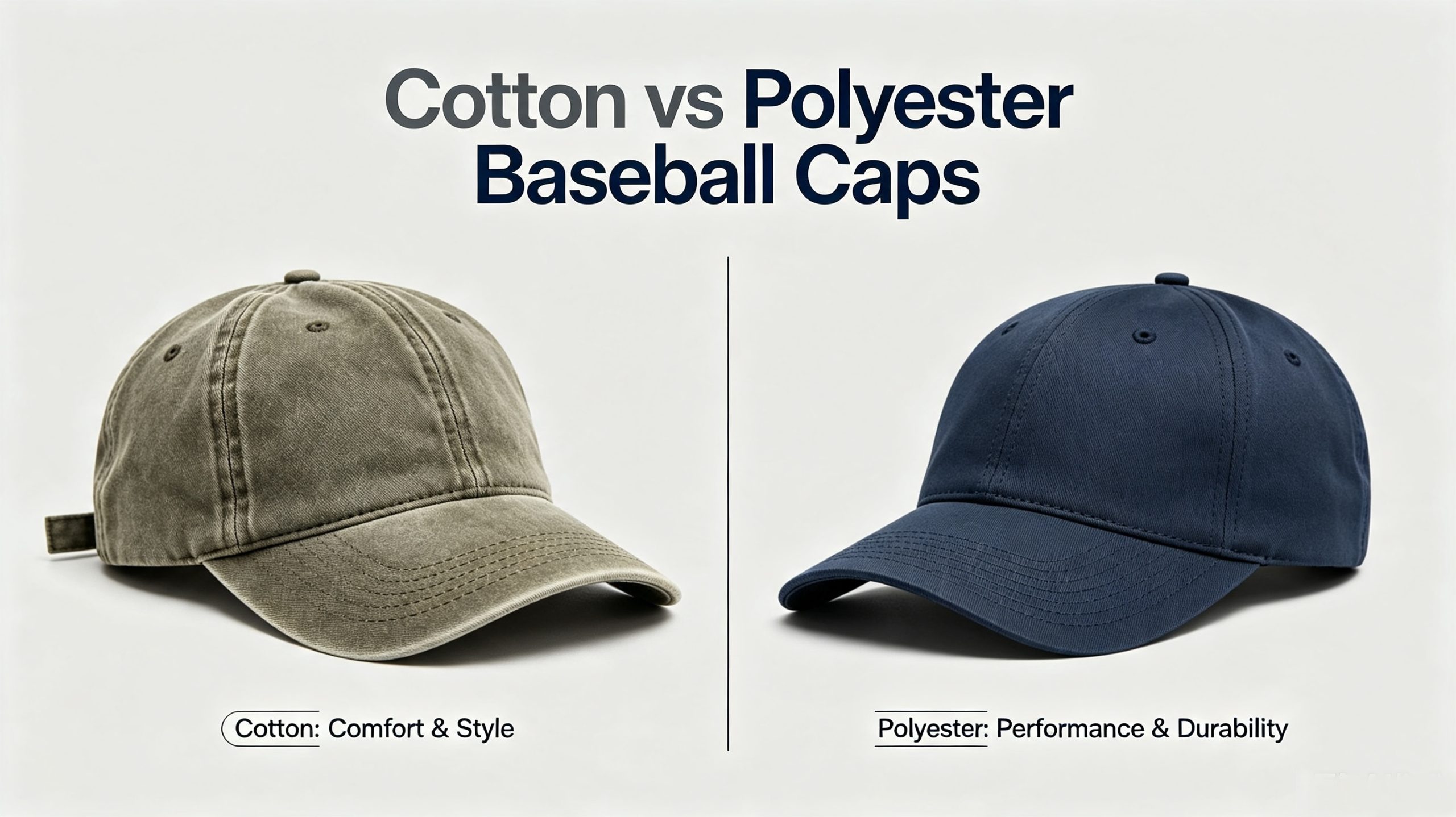 Cotton vs Polyester Cap Comparison