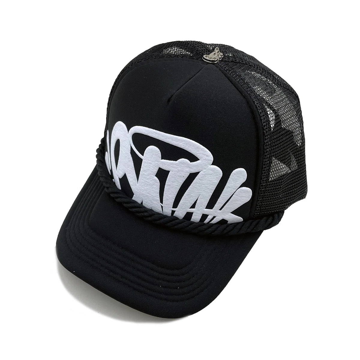 letter Black Trucker Cap